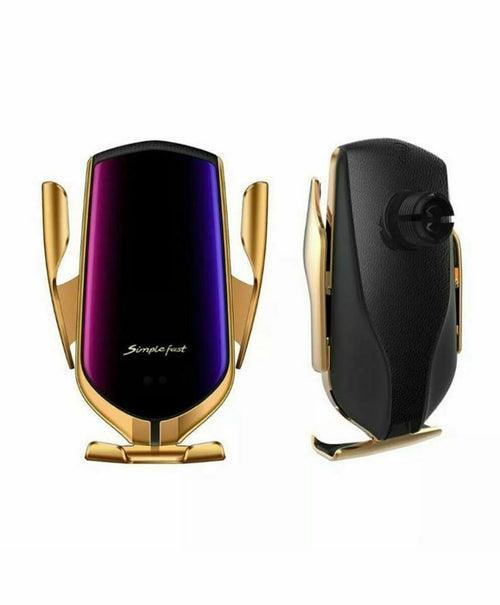 CARICABATTERIA AUTO WIFI WIRELESS SUPPORTO CELLULARE RICARICA VELOCE AUTOMATICO