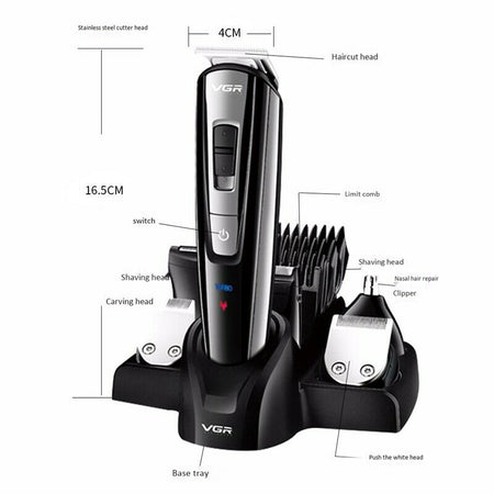 Tagliacapelli Multifunzione 6 in 1 Rasoio Ricaricabile Rasoio TAGLIA CAPELLI PRO
