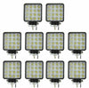 10X 48W WATT LED LUCE FARO 12V LAMPADA DA LAVORO FARETTO AUTO BARCA CAMION