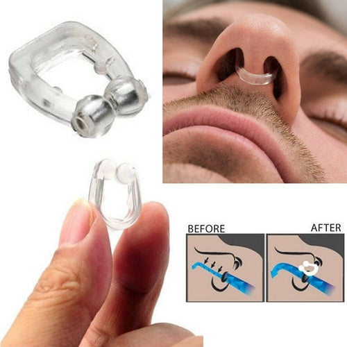 DILATATORE VALVOLA NASALE NOSECLIP IN SILICONE PREVIENE IL RUSSAMENTO 2 PEZZI
