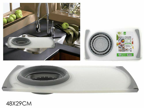 Tagliere da lavello multifunzione 3in1 colapasta cola pasta tagliere cucina