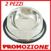 2X CIOTOLA ANTISCIVOLO PER CANI GATTI CIBO ACQUA CANE GATTO PICCOLA TAGLIA 18CM