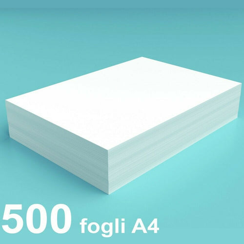 CARTA A4 80 GRAMMI ULTRA BIANCA STAMPANTE FOTOCOPIE 1 PACCO DA 500 FOGLI a4