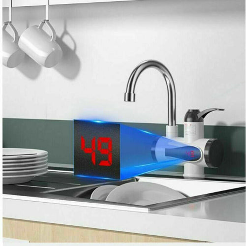 RUBINETTO MISCELATORE ELETTRICO SPINA CALDAIA ACQUA CALDA CON DISPLAY