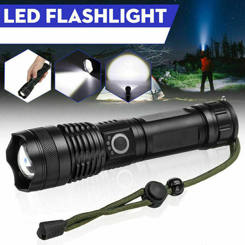 TORCIA TATTICA/MILITARE LED CREE T6 RICARICABILE ZOOM A90-P50