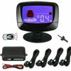 KIT 4 SENSORI DI PARCHEGGIO NERO AUTO CON MINI DISPLAY CICALINO ACUSTICO