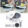 AFFETTATRICE MANUALE TAGLIA VERDURE AFFETTA CESTELLO CUCINA GRATTUGIA 6 IN 1