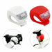 4X LUCI A LED POSIZIONE BICI SILICONE ANTERIORE POSTERIORE BICICLETTA LIGHT