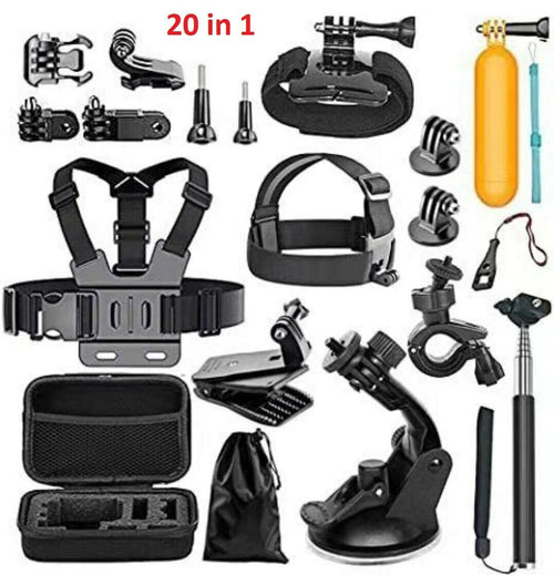 Kit Accessori per GoPro Action Cam Black, Attacchi GoPro