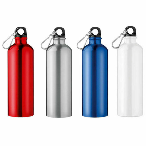 BORRACCIA PER SPORTIVI / CICLISTI IN ALLUMINIO 750 ML TAPPO ERMETICO