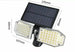 FARETTO FARO LED CON PANNELLO SOLARE SENSORE DI MOVIMENTO DA ESTERNO 78 LED