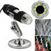 MICROSCOPIO DIGITALE 500X 8 LED USB ZOOM PORTATILE LENTE INGRANDIMENTO full hd