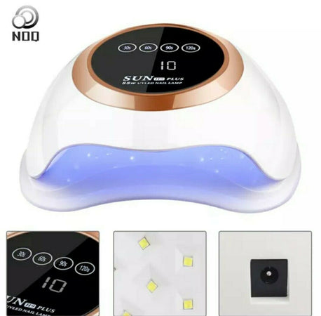 LAMPADA LED UV SUN H9 PLUS FORNETTO 88W UNGHIE NAIL RICOSTRUZIONE COLATA 2 IN 1