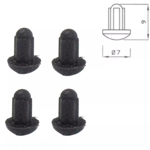 Kit 4 gommini griglia cucina piani cottura Rex Electrolux paracolpi antigraffio