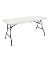 TAVOLO IN METALLO E PVC HAPPY HOUR PIEGHEVOLE RICHIUDIBILE CM. 180X75X72
