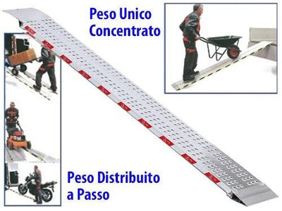 RAMPA IN ALLUMINIO FISSA LUNGHEZZA CM. 150