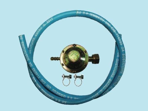KIT REGOLATORE TUBO PER STUFE BARBECUE A GAS PIETRA LAVICA FASCETTE BBQ SET