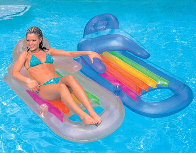 POLTRONA GALLEGGIANTE GONFIABILE KING INTEX CM. 160X85