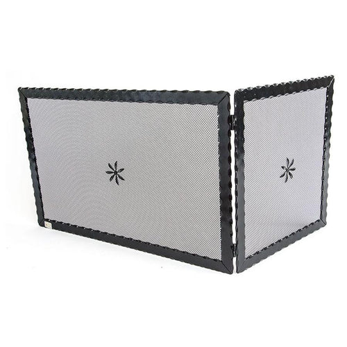 SCHERMI PARASCINTILLE AD ANGOLO ANGOLARE IN FERRO BATTUTO CM.121X0,5X45