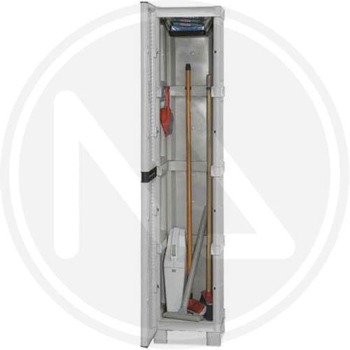 ARMADIO PORTASCOPE A COLONNA IN RESINA CM.35x39x172H GRIGIO ARREDO GIARDINO