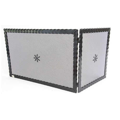 SCHERMI PARASCINTILLE AD ANGOLO ANGOLARE IN FERRO BATTUTO CM. 90X05X50