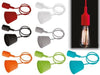 PORTALAMPADE SOSPENSIONE ROSONE IN SILICONE 45xH90 MM