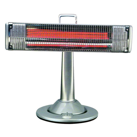 Stufetta da terra al carbonio "Torretta" oscillante 1200 W con spegnimento automatico