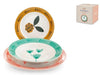 Servizio 18 pezzi tavola soft bloom in porcellana decorataH&H
