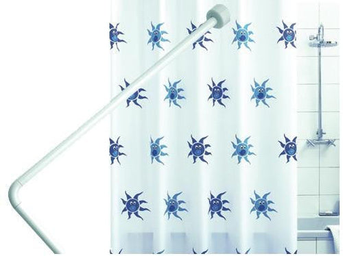 SOSTEGNI BASTONE ASTA FISSA PER TENDA DOCCIA CM.80X80