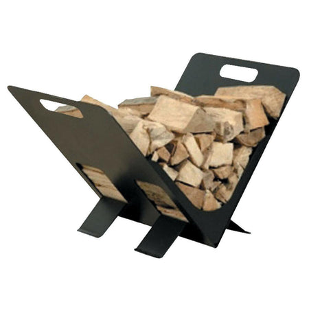 Portalegna leggio per stufa e camino in ferro battuto 38 x 30 x h 27 cm