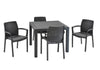 SEDIA DA GIARDINO IN RESINA ANTIURTO EFFETTO POLIRATTAN MELODY CM. 58X58X83H PZ2
