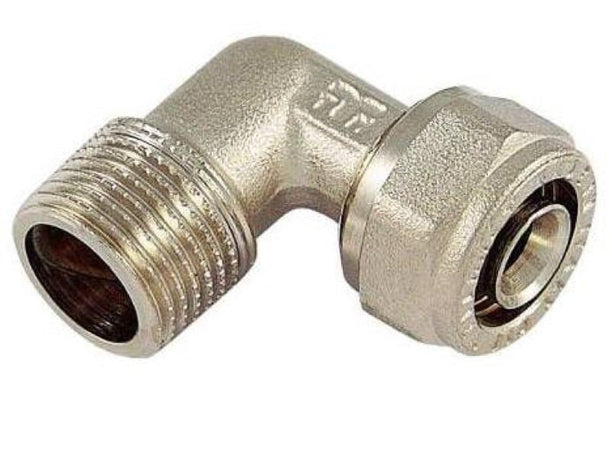 RACCORDO CURVO MASCHIO PER TUBO MULTISTRATO
