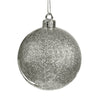6 palline per albero di natale con Glitter da Ø 10 cm pendaglio decorato