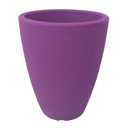 Vaso Cromia Adone rotondo decorazione in resina Made in Italy da h 38 cm
