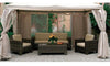 SET 4 TELI LATERALI MOSCHERIA ZANZARIERA PER GAZEBO CM. 300X400 MT. 3X4