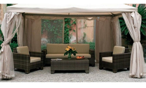 SET 4 TELI LATERALI MOSCHERIA ZANZARIERA PER GAZEBO CM. 300X400 MT. 3X4
