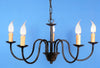 LAMPADARIO ASSISI A 5 LUCI LANTERNE LAMPIONE APPLIQUE