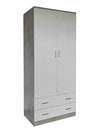 KIT ARMADIO SPACE 2 ANTE + 2 CASSETTI CM. 80X52X190H