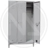 ARMADIO SPOGLIATOIO IN LAMIERA METALLO 3POSTI CM.101x33x18 ARMADI LAVORO UFFICIO