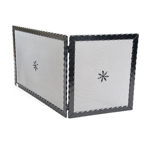 SCHERMI PARASCINTILLE AD ANGOLO ANGOLARE IN FERRO BATTUTO CM.110X0,5X45