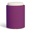 Poltroncina Comfy Round pouf in resina con cuscino alto confortevole Made in Italy