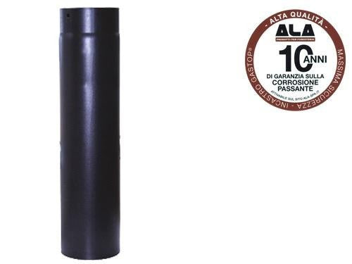 TUBI TUBO ALA 2MM AETERNUM NERO CM.15X100 STUFE STUFA RISCALDAMENTO FUMISTERIA