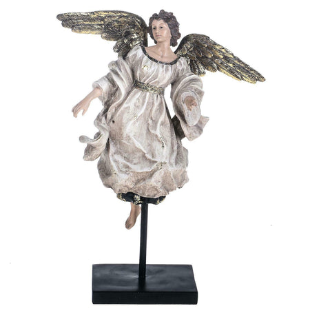 Angelo su piedistallo h 41 cm decorazione natalizia sopramobile