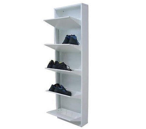 SCARPIERE SCARPIERA IN METALLO CON 5 ANTE BASCULANTI CM.50x15x169H