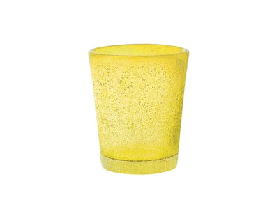 Confezione 6 bicchieri liquore giada in vetro giallo cl 5H&H