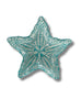 Piatto stella in vetro seashell turchese 17cmH&H