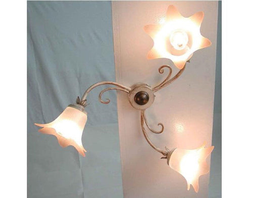 PLAFONIERA APPLIQUE DA MURO NUVOLA LAMPADE LAMPIONI LANTERNE APPLIQUE AVORIO ORO