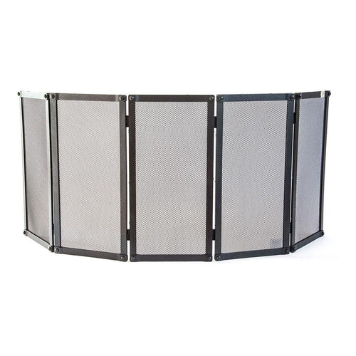 SCHERMI PARASCINTILLE 5 ANTE RIBATTINO IN FERRO BATUTTO CM.127X2,5X50