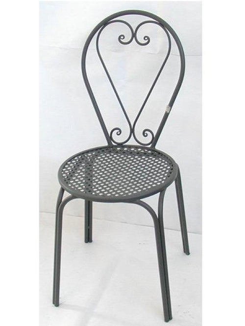 SEDIA POLTRONA IN FERRO BATTUTO FRIENDLY SEDIE POLTRONE ARREDO CM 42X50X93H