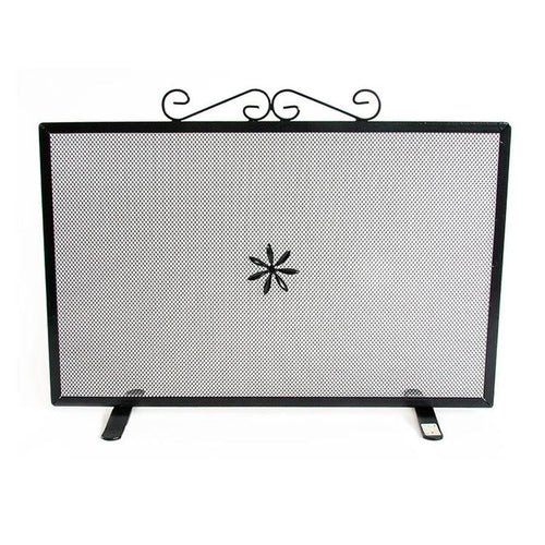 SCHERMI PARASCINTILLE RETTANGOLARE CM 50X18X43 IN FERRO BATTUTO